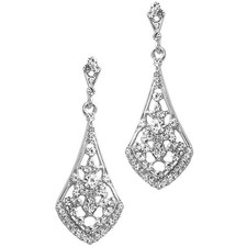 1 Paar Alu Strass Ohrstecker