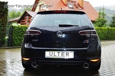 Ulter Duplex Sportauspuff VW Golf 7 1.4l TSI je 90mm abgeschrägt + Absorber