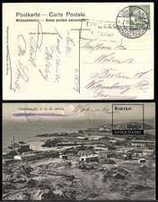 Lüderitzbucht 1909 Deutsch-Südwestafrika Kolonial-Poststempel Ortsansicht DSWA