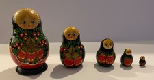Matroschka Matrjoschka / 5-teilig / russische Holzpuppen / Babuschka / gebraucht