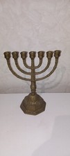7-Armig Tischleuchter / Kerzenständer / Menora , Messing ( 9)