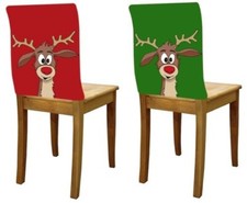 Stuhlhusse Rentier Didi rot