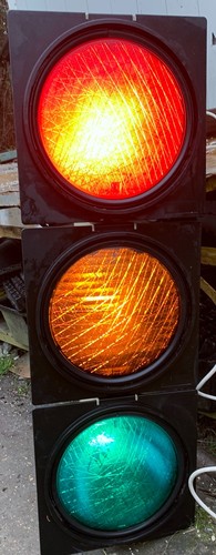 Verkehrsampel mit rot gelb - mit, rot,gelb