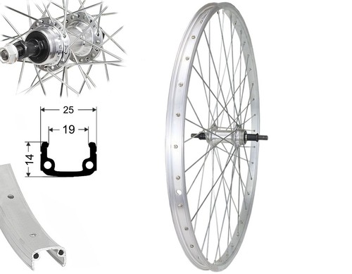 Zoll alu fahrrad - alu, hinterrad