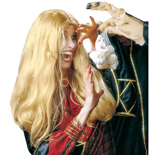 Blonde hexen perücke - blonde,