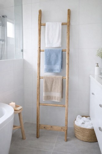Alte schöne holzleiter - alte,