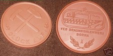 DDR Porzellan Medaille VEB