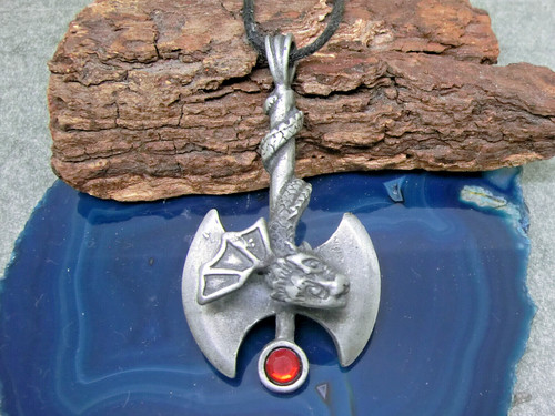 Doppelaxt drache zinn - drache,