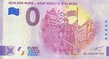 BILLET 0 EURO SCHLOSS BURG