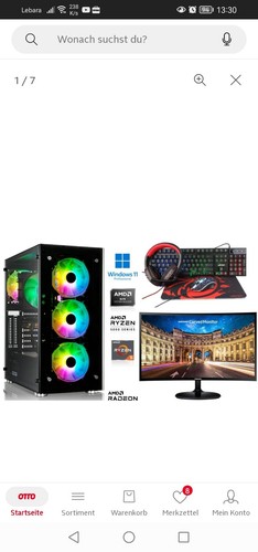 Gaming komplett set ryzen 5 - pc,