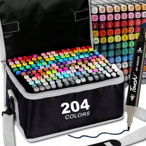 204 farben marker - stifte, set