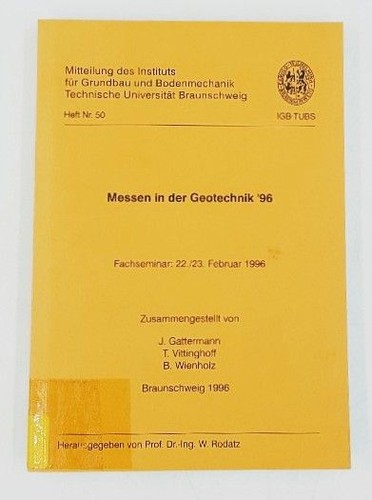 Messen der geotechnik 96 - in,