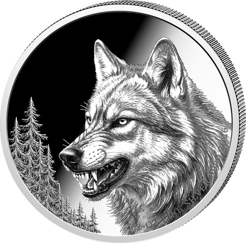 Unze silber wolf - silber, 2026