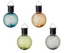 4 Solar Gartenleuchten LED