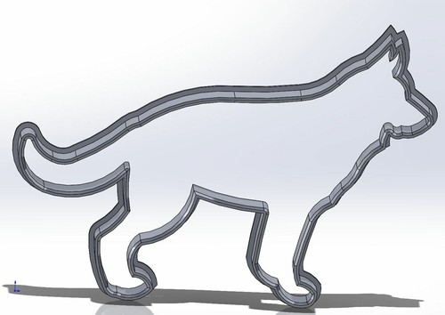 Schäferhund ausstecher cutter - schäferhund,