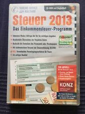 KONZ Steuer 2013 Das Einkommensteuer-Programm CD-Rom und Begleitheft