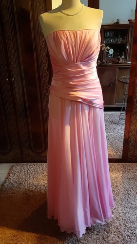 Langes kleid rosa 38 - kleid, gr.