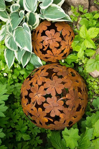 2er set dekokugel rost - set,