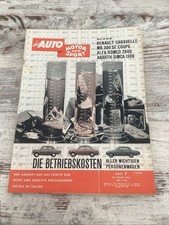 Auto Motor und Sport  Zeitschrift Nr. 7 April 1962 Renault Abarth-Simca 1300