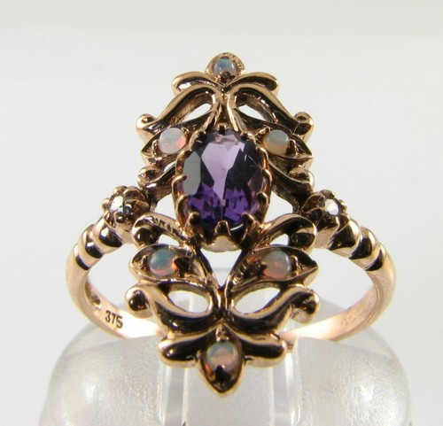 9kt roségold amethyst opal - rosÉgold,