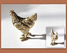 Messing Figur Huhn Henne
