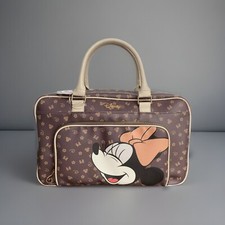 Disney Minnie Mouse Mickey Maus Weekender Reisetasche Tasche Braun Rucksack Neu