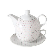 Teekanne mit Tasse Landhaus