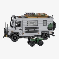 BLUE BRIXX EXPEDITIONSMOBIL MIT OFFROAD-QUAD | WIE NEU | MIT KISTE