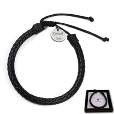 Personalisiert schwarzes leder - schwarzes,
