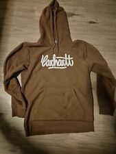 Carhartt WIP KAPUZENPULLOVER SWEATSHIRT Größe M Braun