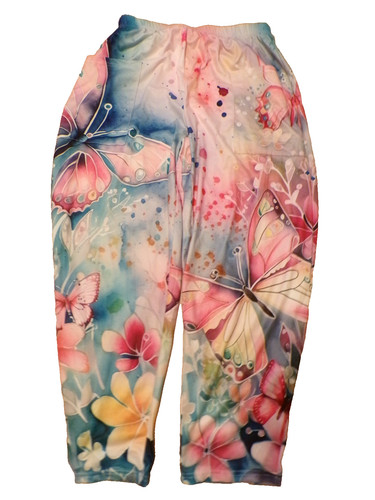 Damen sommerhose schmetterling - damen,