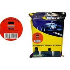Scalextric C8266 Außenrandstreifen Radius 2 22,5° 4 Stück inkl. Leitplanke 1:32
