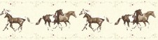 Kinder Tapeten Bordüre Pferde