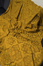 2 Lange Vorhänge Stoffvorhang Selbstgenähte Übergardine ohne Gardinengleite