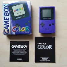 Nintendo Gameboy Color Konsole LILA VIOLETT in OVP (Ton defekt)