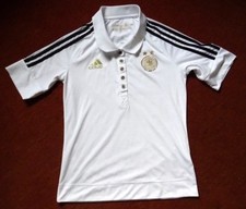 Dt. Fußballbund Sportshirt v. ADIDAS Gr.S kurze Knopfleiste Polokragen Halbarm 