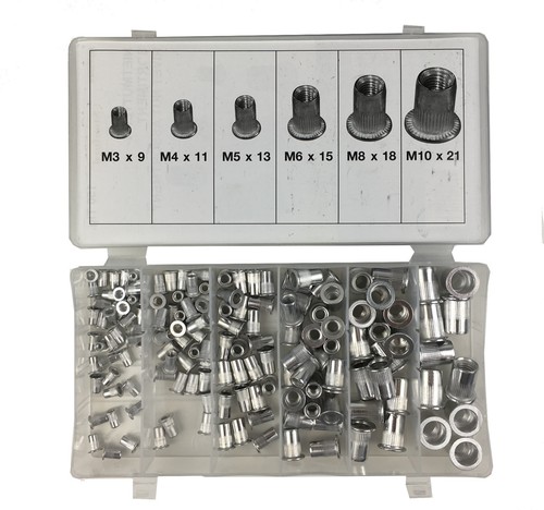 Aluminium nietmutter - aluminium,
