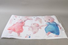 Wandtattoo Hasenfamilie Wandaufkleber Kinderzimmer 60x40 cm