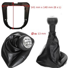 SCHALTKNAUF CHROM SCHALTMANSCHETTE FUR PEUGEOT 207 307 307 406 407 607 807