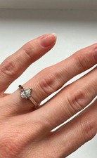 0,5 ct Pear Diamond Engagement Ring /Tropfen Solitär Verlobungsring