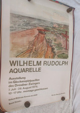 1979 Aushang PLAKAT : WILHELM RUDOLPH  im Dresdner Zwinger