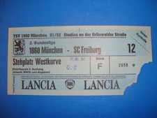 91/92 Ticket 1860 München SC