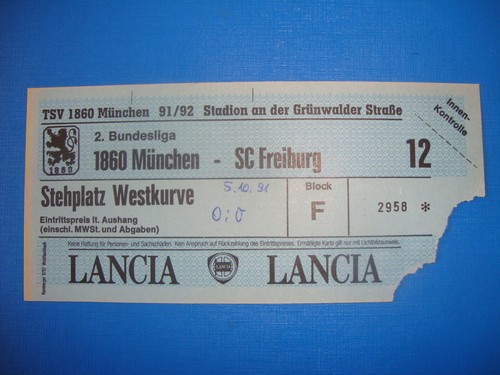 Ticket 1860 münchen sc - ticket,