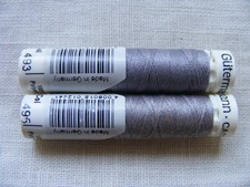 Nähgarn Gütermann Garn Konvolut 2 Rollen grau 495 493 Allesnäher Polyester Set