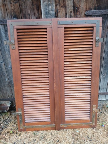 Paar fensterladen holz - 1,