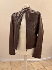 Herrenlederjacke Lamborghini Größe 48 braun