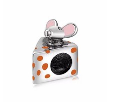 Charm Perle Maus Käse Niedlich 925 Silber Bead - Anhänger für Pandora Armband