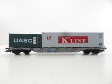 (WQ047) Fleischmann 8252 H0 DC Containertragwagen Sgns SBB Cargo, 31 85 455 2...