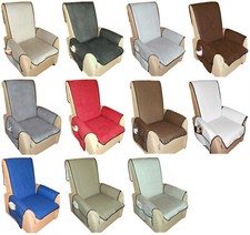 Sesselschoner Lederoptik Schoner Sesselauflage Überwurf Auflage Leder Optik XL 