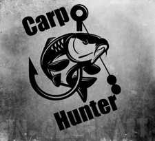 Carp Hunter Karpfen Angeln Aufkleber Auto Style Sticker Fishing  Boilie Angeln G